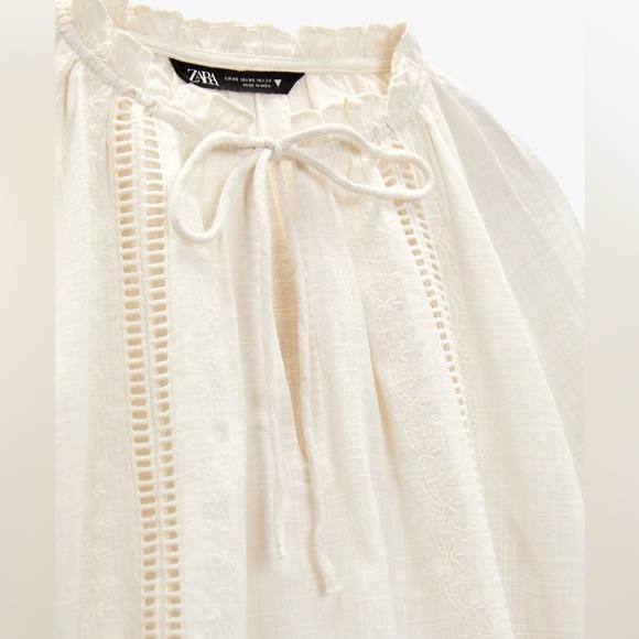 Zara embroidered top XS - Picture 4 of 5